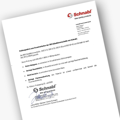 Download Stellungnahme zum Brandverhalten der DKS