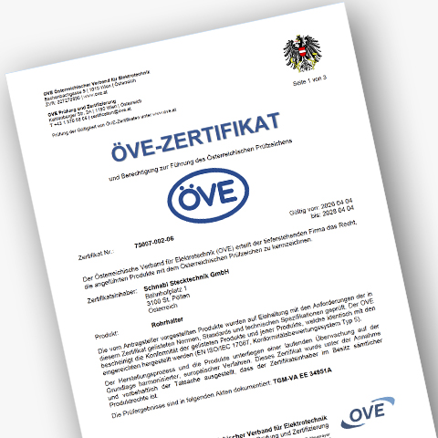 Download EC/UVB ÖVE certificate